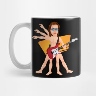 Da Vinci Vitruvian Guitar Man Mug